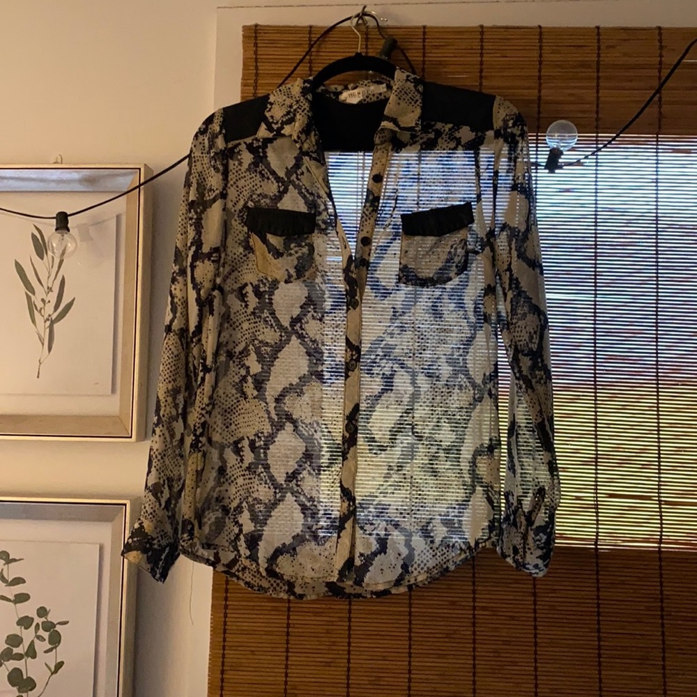 the HANGER Snakeskin Top